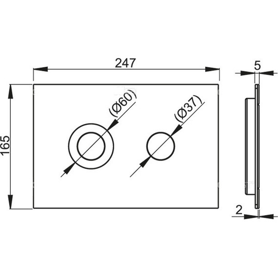 Кнопка смыва Alcaplast TURN INOX фото 2