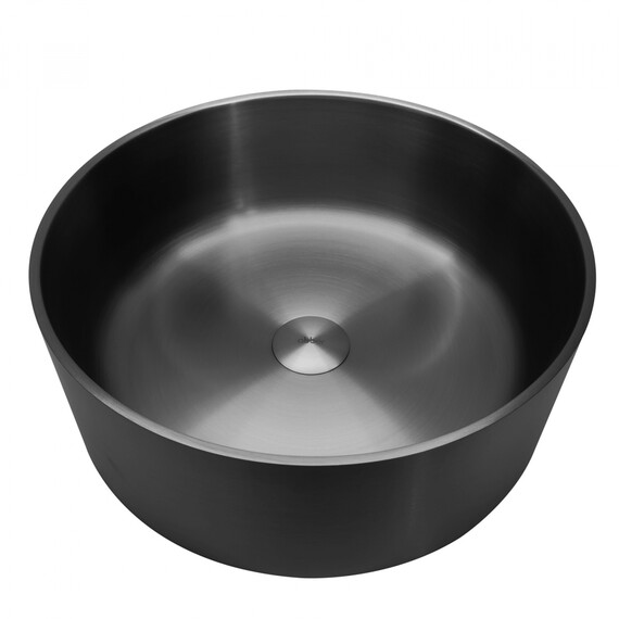 Раковина-чаша Abber Wasser Kreis 40 см AF2407MB, чёрный матовый фото 