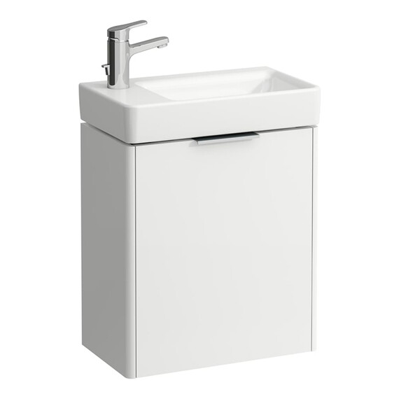 Тумба подвесная с раковиной Laufen Base 47 см 4.0210.1.110.260.1 (раковина Laufen Pro S 8.1595.5.000.104.1) белый матовый фото 