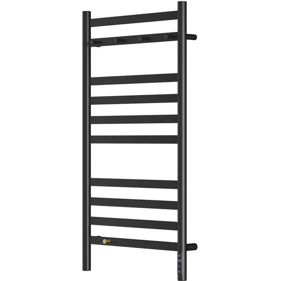 Полотенцесушитель электрический Lemark Сибирь П10 500x1000 мм LM17505BL, чёрный матовый фото 2