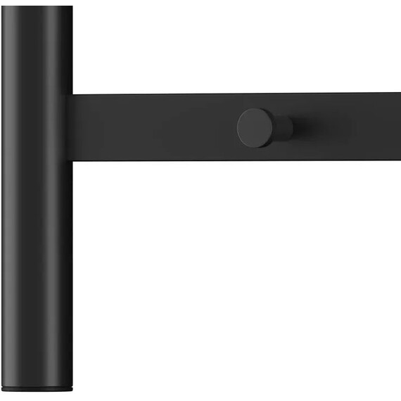 Полотенцесушитель электрический Lemark Сибирь П8 500x800 мм LM17585BL, чёрный матовый фото 8