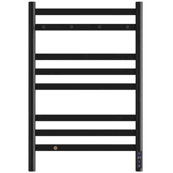 Полотенцесушитель электрический Lemark Сибирь П8 500x800 мм LM17585BL, чёрный матовый фото 4