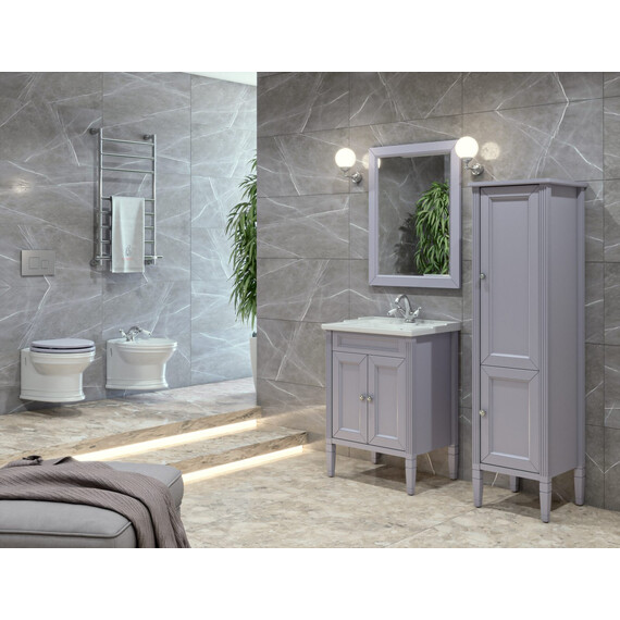 Тумба напольная с раковиной Caprigo Альбион 60 см 34010-SF028, серый фото 4