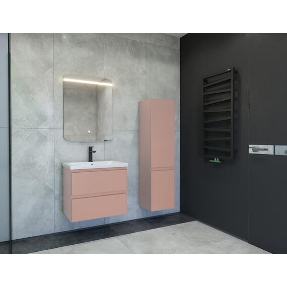 Тумба подвесная с раковиной Caprigo Форте 65 см 36110-SF026, розовый фото 4
