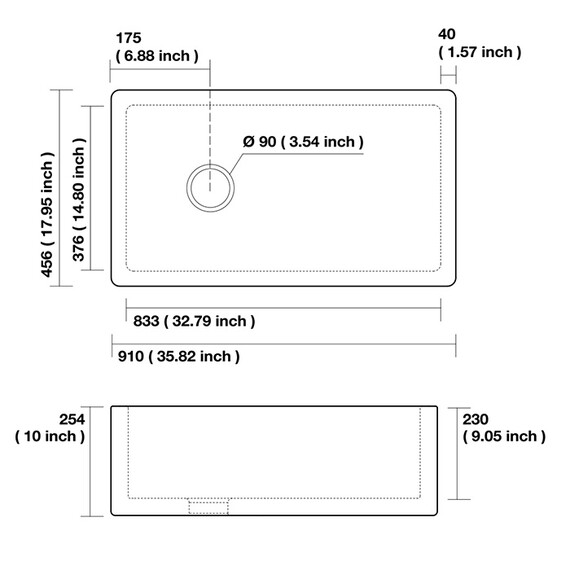 Кухонная мойка Kerasan Hanna Glasse Essex 91 см 541201 фото 3