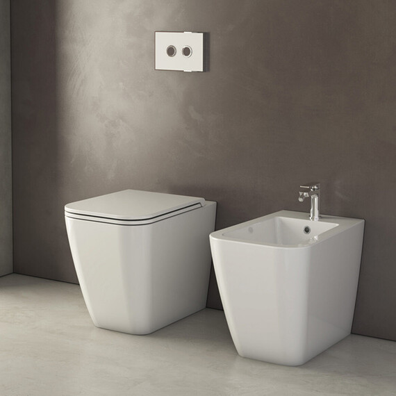 Унитаз приставной Globo Stone ST001.BI фото 2