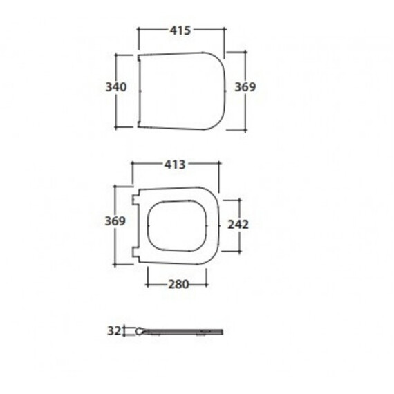 Сиденье с крышкой для унитаза Globo Stone микролифт ST024.BI фото 2