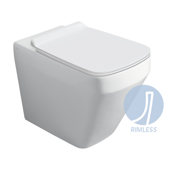 Унитаз приставной безободковый Simas Baden Baden BB01bi фото 9