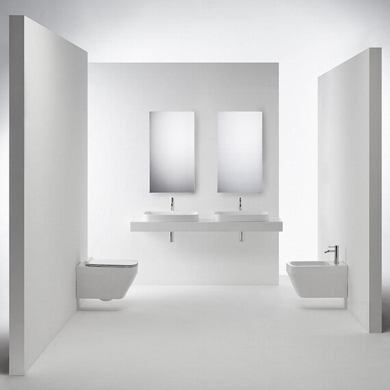 Унитаз подвесной безободковый Simas Baden Baden BB18bi matt, белый матовый фото 5