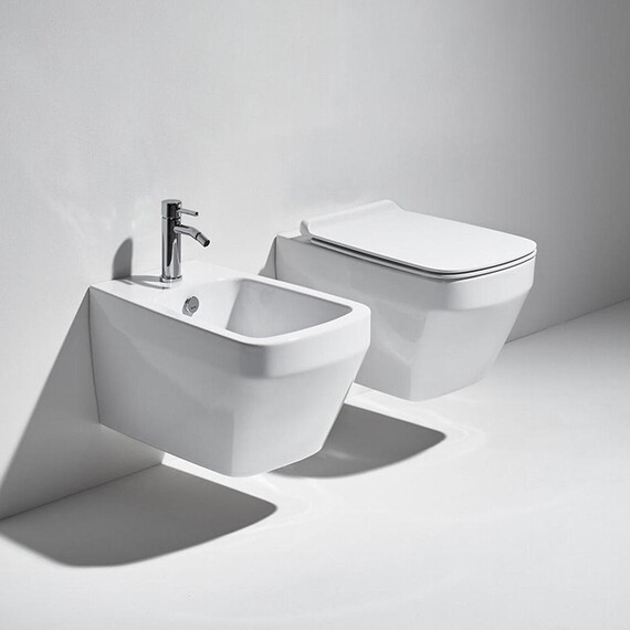 Унитаз подвесной безободковый Simas Baden Baden BB18bi matt, белый матовый фото 4