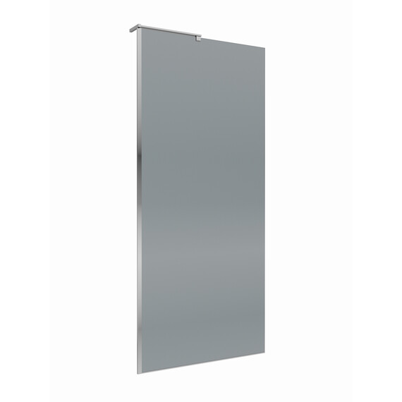 Душевая перегородка BelBagno 90 см UNO-L-1-TB-90-GR-Cr (стекло 8 мм) хром/графит фото 4