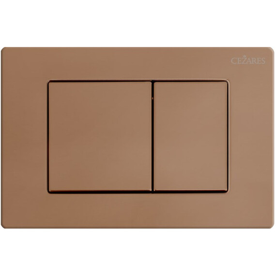 Кнопка смыва Cezares Molveno CZR-410C-BR (кнопка металлическая) цвет брашированное розовое золото фото 