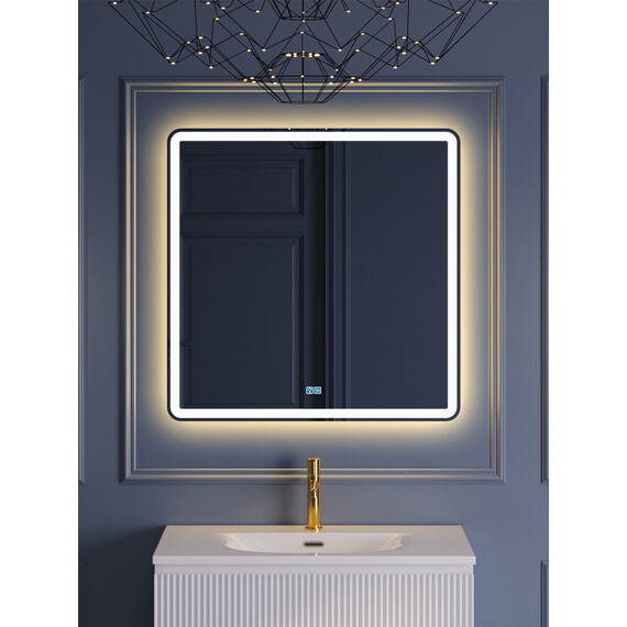 Зеркало BelBagno 80 см SPC-MAR-800-800-LED-3000K-TCH-WARM фото 3
