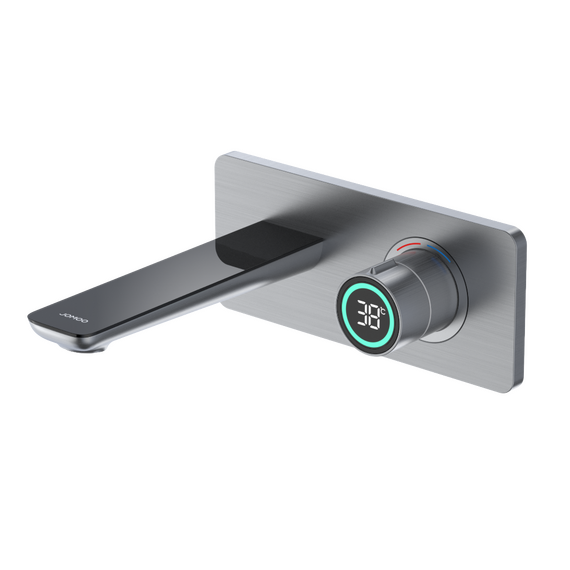 Смеситель для раковины настенный электронный Jomoo 32700-755HAS-Z (со скрытой частью) gunmetal фото 