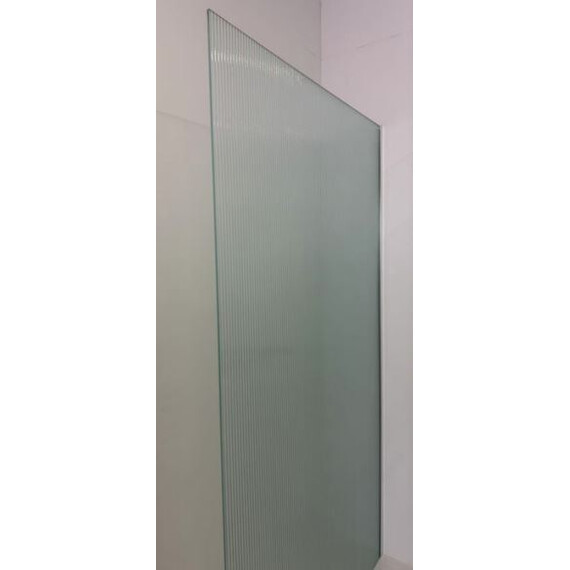 Душевая перегородка Loranto Walk-in 100 см CS-Z02GG-100 (стекло 8 мм) серый матовый/рифленое фото 2