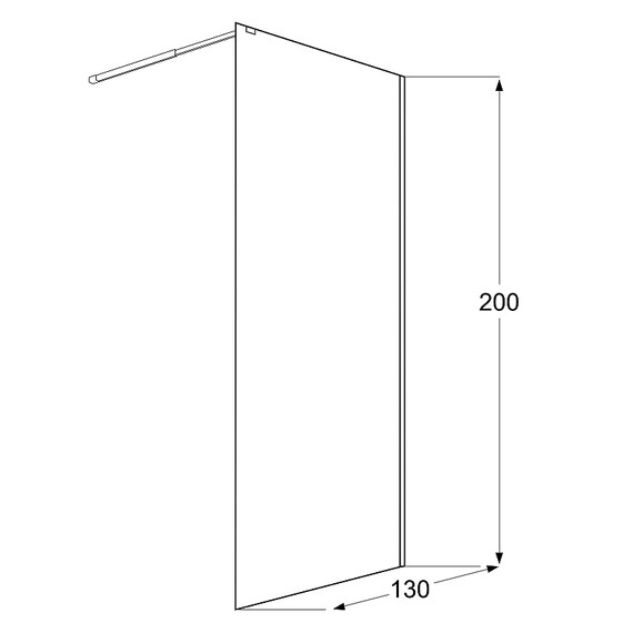 Душевая перегородка Loranto Walk-in 130 см CS-Z02GG-130 (стекло 8 мм) серый матовый/рифленое фото 4