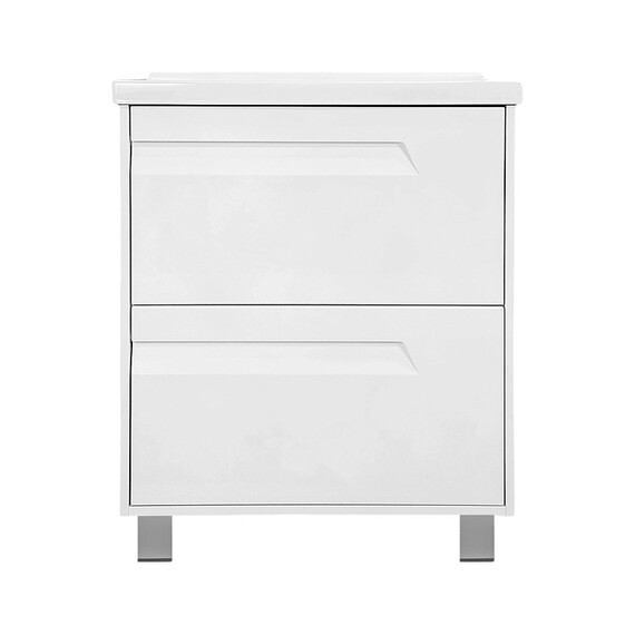 Тумба напольная с раковиной Azario Элегия 70/2Н 70 см CS00106424 (раковина Монте Нео 70) белый матовый фото 2