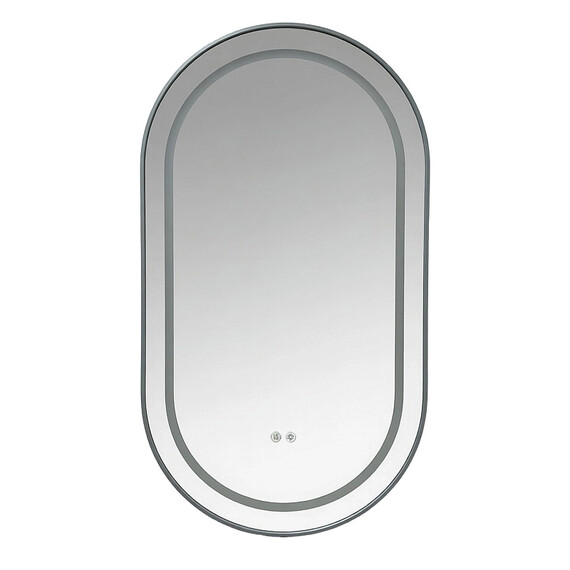 Зеркало Azario Джоли 50 см АZ-LED012725, серый матовый фото 2