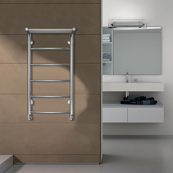 Полотенцесушитель водяной Azario Верона с полкой П5 400x800 мм AZ04148P фото 4