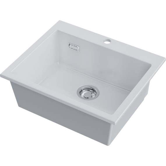Кухонная мойка Omoikiri Omishima 60 wh-glossy 4997466, белый глянцевый фото 