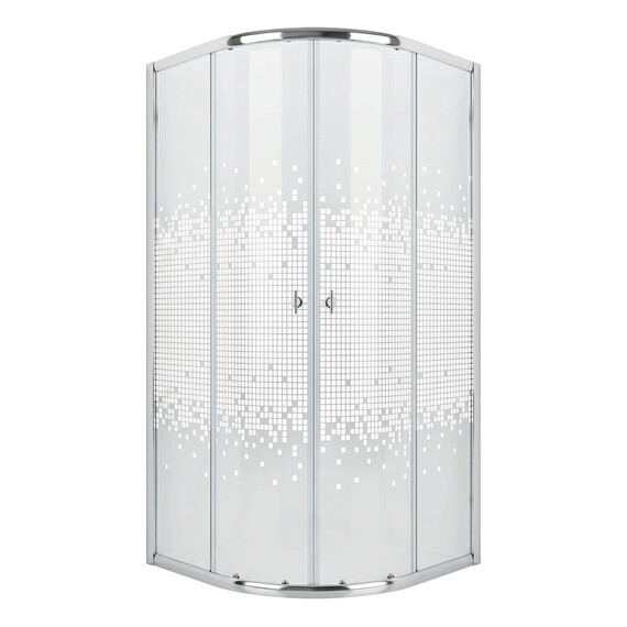 Душевое ограждение Niagara Eco 90x90 см NG-1001-14, хром/мозаика фото 3