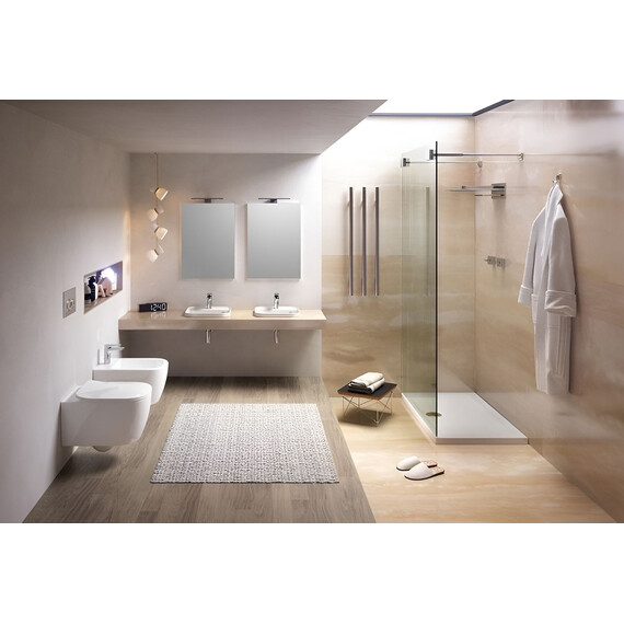 Унитаз подвесной безободковый Hidra Faster FAWR30SET/001 с тонкой крышкой микролифт (система смыва Торнадо) фото 3