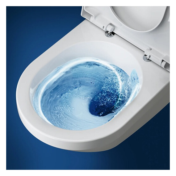 Унитаз подвесной безободковый Villeroy&Boch Architectura 4616CB01 с крышкой микролифт (система смыва Торнадо) фото 5