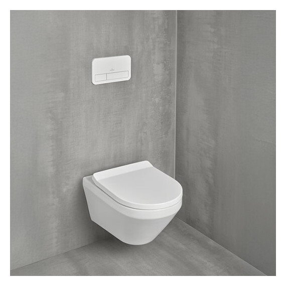 Унитаз подвесной безободковый Villeroy&Boch Architectura 4616CB01 с крышкой микролифт (система смыва Торнадо) фото 6