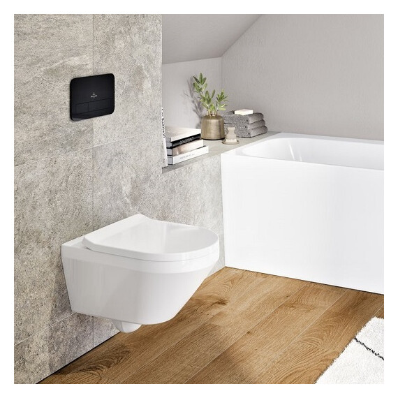 Унитаз подвесной безободковый Villeroy&Boch Architectura 4616CB01 с крышкой микролифт (система смыва Торнадо) фото 7