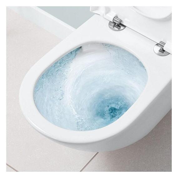 Унитаз подвесной безободковый Villeroy&Boch Subway 3.0 4670T0RW CeramicPlus (система смыва Торнадо) белый матовый фото 5