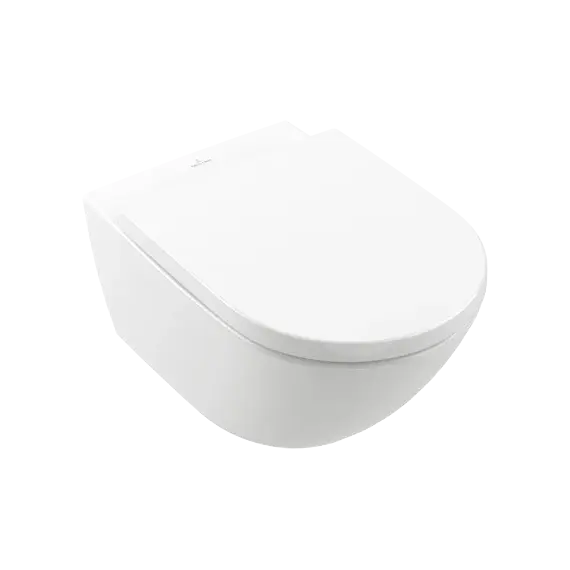 Унитаз подвесной безободковый Villeroy&Boch Subway 3.0 4670TSR1 с крышкой микролифт, CeramicPlus (система смыва Торнадо) фото 2