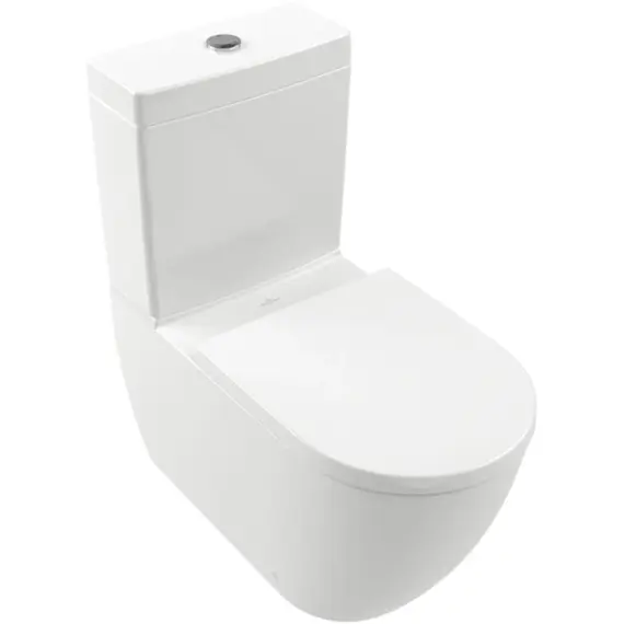 Унитаз-компакт безободковый Villeroy&Boch Subway 3.0 4672T001 (бачок 57061101) фото 