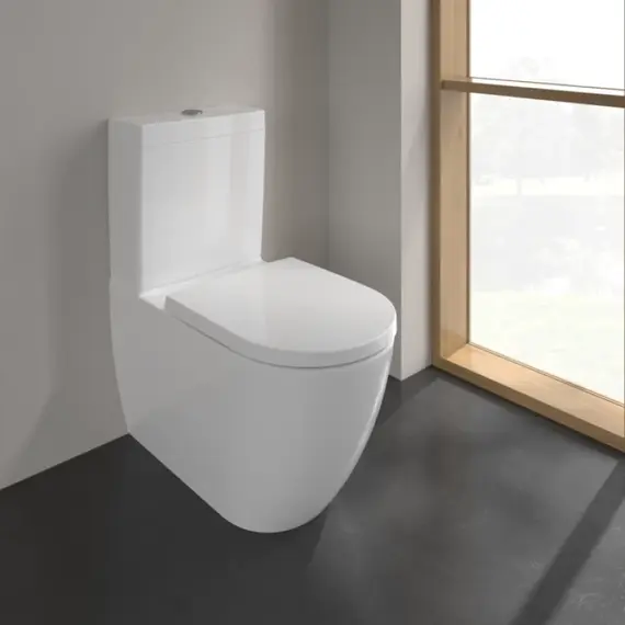 Унитаз-компакт безободковый Villeroy&Boch Subway 3.0 4672T001 (бачок 57061101) фото 2