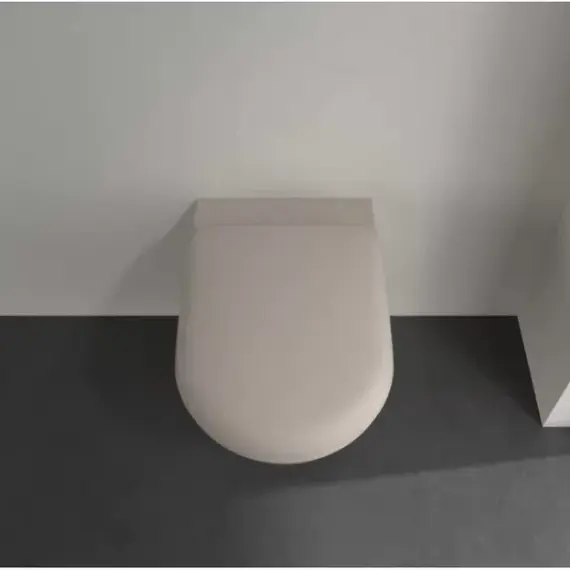 Унитаз подвесной безободковый Villeroy&Boch Antao 4674T0AM, CeramicPlus (система смыва Торнадо) almond фото 9