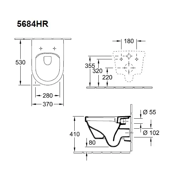 Инсталляция с подвесным унитазом комплект Villeroy & Boch Targa 568CDR01 3в1, сиденье микролифт, клавиша смыва белая фото 10