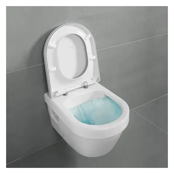 Инсталляция с подвесным унитазом комплект Villeroy & Boch Targa 568CDR01 3в1, сиденье микролифт, клавиша смыва белая фото 5