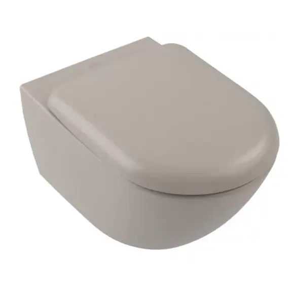 Сиденье с крышкой для унитаза Villeroy & Boch Antao 8M67S1AM микролифт, быстросъемное, цвет almond фото 6