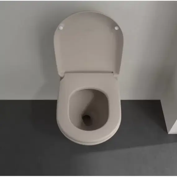 Сиденье с крышкой для унитаза Villeroy & Boch Antao 8M67S1AM микролифт, быстросъемное, цвет almond фото 4