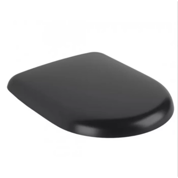 Сиденье с крышкой для унитаза Villeroy & Boch Antao 8M67S1R7 микролифт, быстросъемное, цвет Pure Black фото 