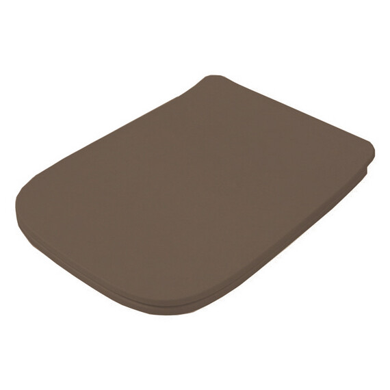 Сиденье с крышкой для унитаза Artceram A16 микролифт ASA001 40 71, brown tortora/хром фото 