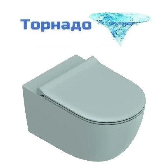 Унитаз подвесной безободковый Catalano Sfera 0511750028 (Система смыва торнадо) Acqua satinato фото 