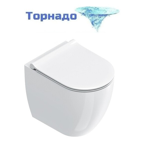 Унитаз приставной безободковый Catalano Sfera 0512500001 (система смыва Торнадо) фото 