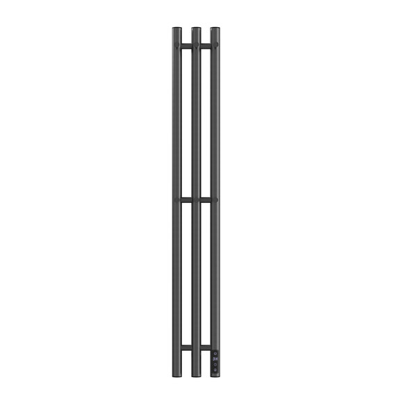 Полотенцесушитель электрический Apextermo Луна П3 120x1100 мм LN20112GN (скрытое подключение) оружейная сталь фото 2