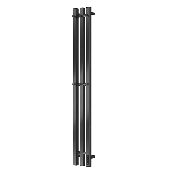 Полотенцесушитель электрический Apextermo Сириус П3 120x1100 мм SR20112GN (скрытое подключение) оружейная сталь фото 