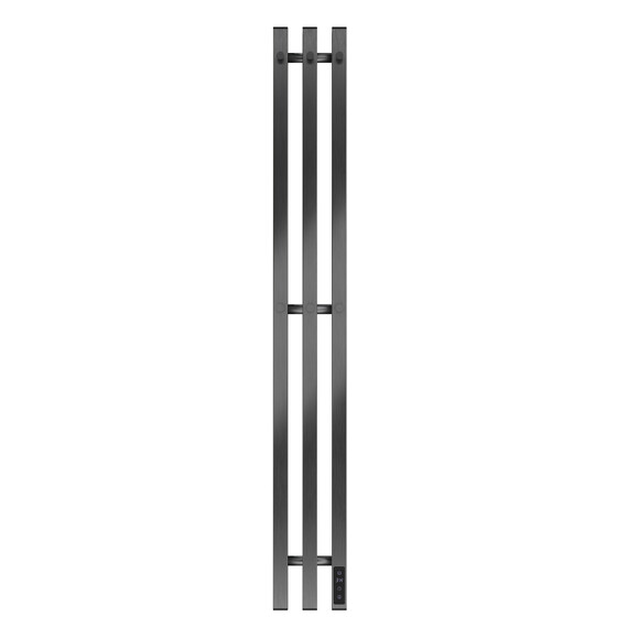 Полотенцесушитель электрический Apextermo Сириус П3 120x1100 мм SR20112GN (скрытое подключение) оружейная сталь фото 3