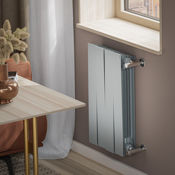 Радиатор Royal Thermo PianoForte 500 Silver Satin 320x590 мм (4 секции) фото 5