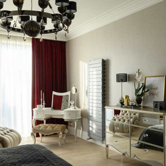 Вертикальный радиатор Royal Thermo PianoForte Tower Silver Satin 590x1440 мм (18 секций) фото 2