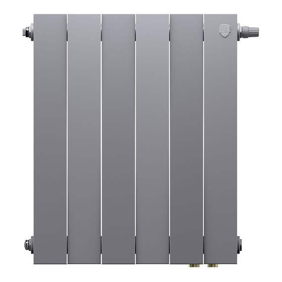 Радиатор Royal Thermo PianoForte 500 Silver Satin 490x590 мм (6 секций) фото 2