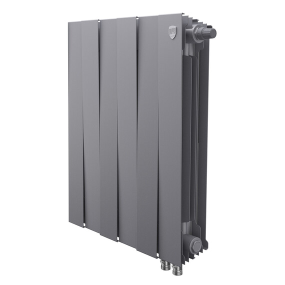 Радиатор Royal Thermo PianoForte 500 Silver Satin 490x590 мм (6 секций) фото 