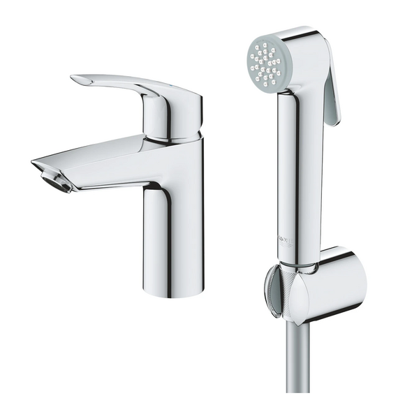 Смеситель для раковины с лейкой для биде Grohe Eurosmart New 23124002 фото 2